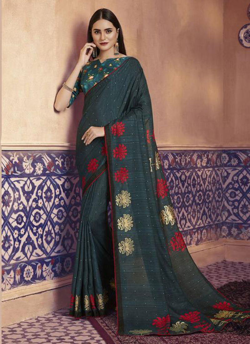Silk Touch Vol 3 Dola Silk Fancy Print Stylish Look Wholesale Sarees Collection 3631-3640